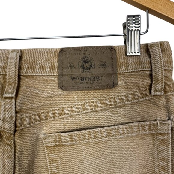 Wrangler Beige Jeans 30x30 Straight Fit Denim Pants Classic Five Pocket Co - Picture 7 of 7